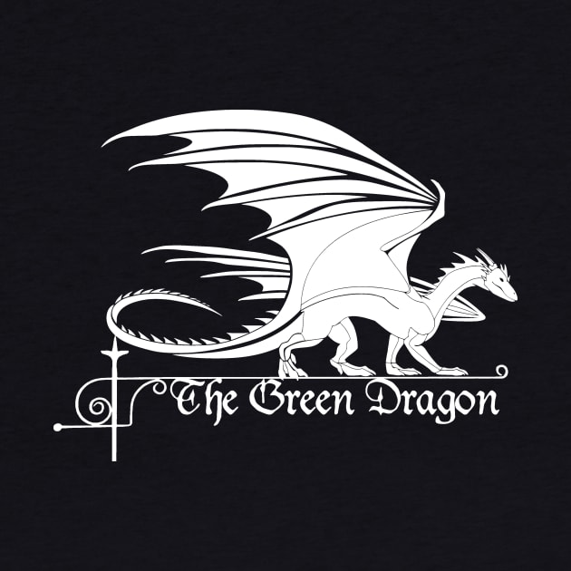 Green Dragon Tavern, White, Transparent Background by Phantom Goods and Designs